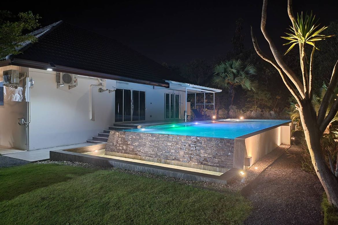 Modern Pool Villa with Mountain Views and Smart Home Features in San Sai