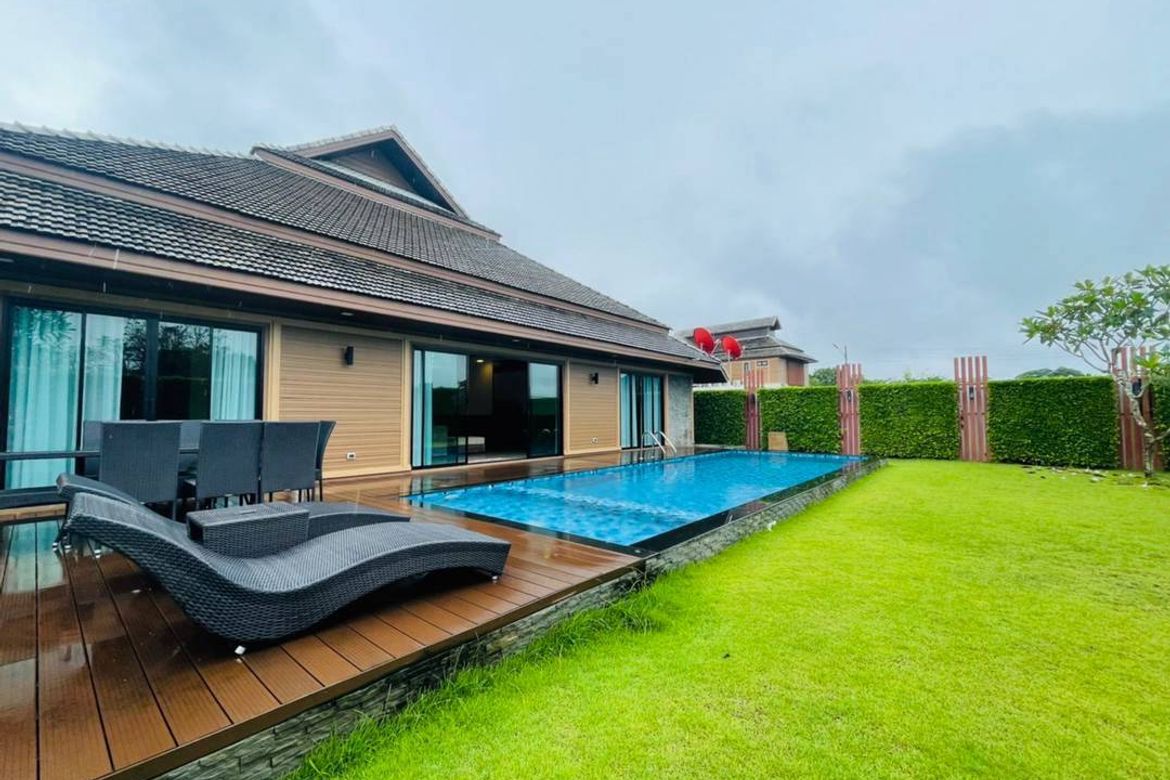 Sell ​​or rent a new Lanna style modern pool villa.-CMB-CMB04848