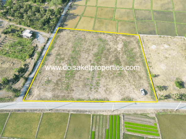 Doi Saket-DSP-(LS402-03) Scenic Plot of Land with Mountain and Rice Paddy Views in Pa Pong