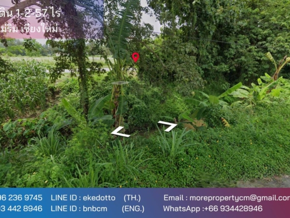 Property ID173LS Land for sale in Mae Rim 1-2-57 Rai  near Green valley golf club-MR-173LS