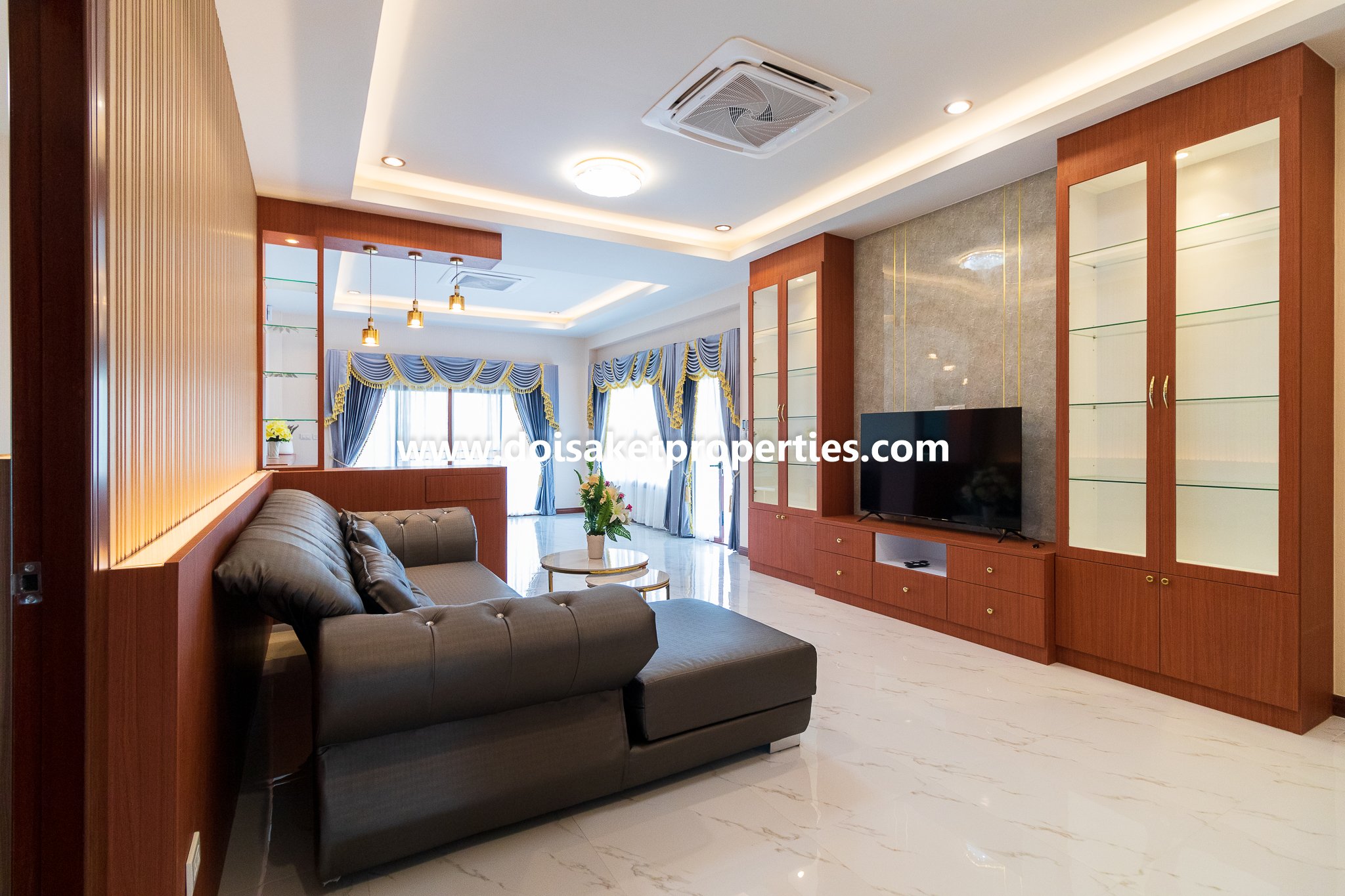 Doi Saket-DSP-(HS347-04) New Modern-Style Home with Swimming Pool and Views for Sale in Choeng Doi
