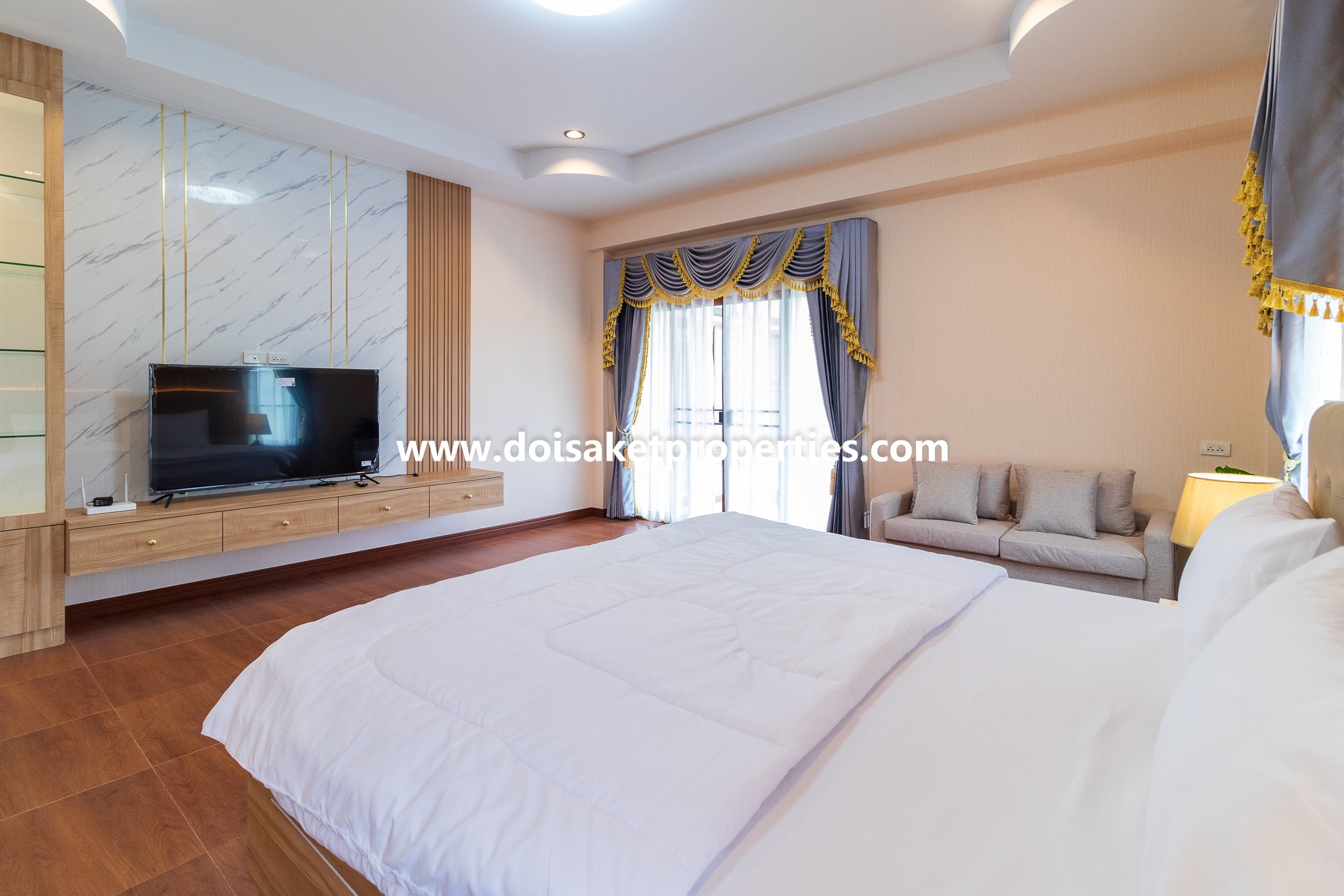 Doi Saket-DSP-(HS347-04) New Modern-Style Home with Swimming Pool and Views for Sale in Choeng Doi
