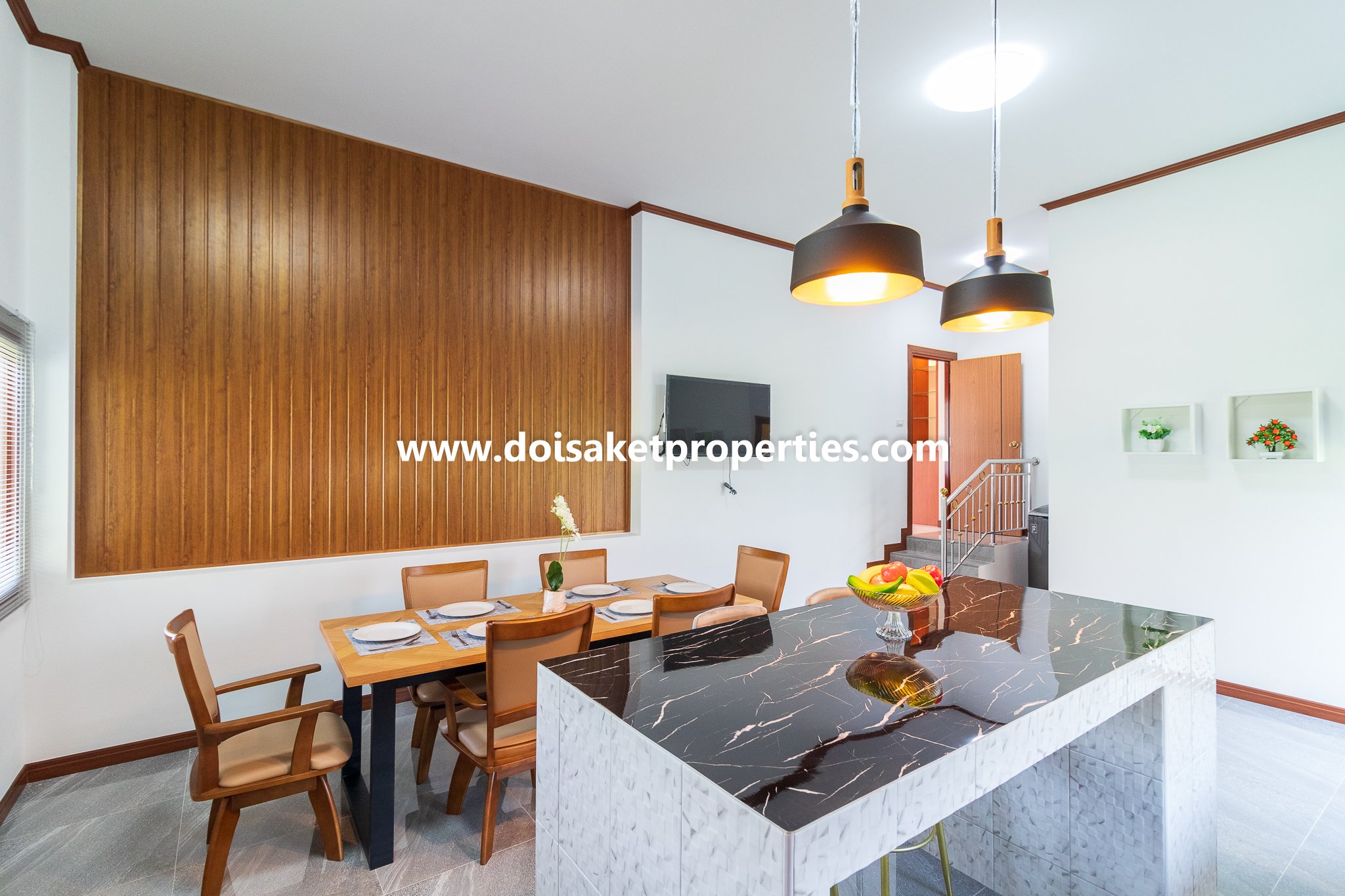 Doi Saket-DSP-(HS347-04) New Modern-Style Home with Swimming Pool and Views for Sale in Choeng Doi