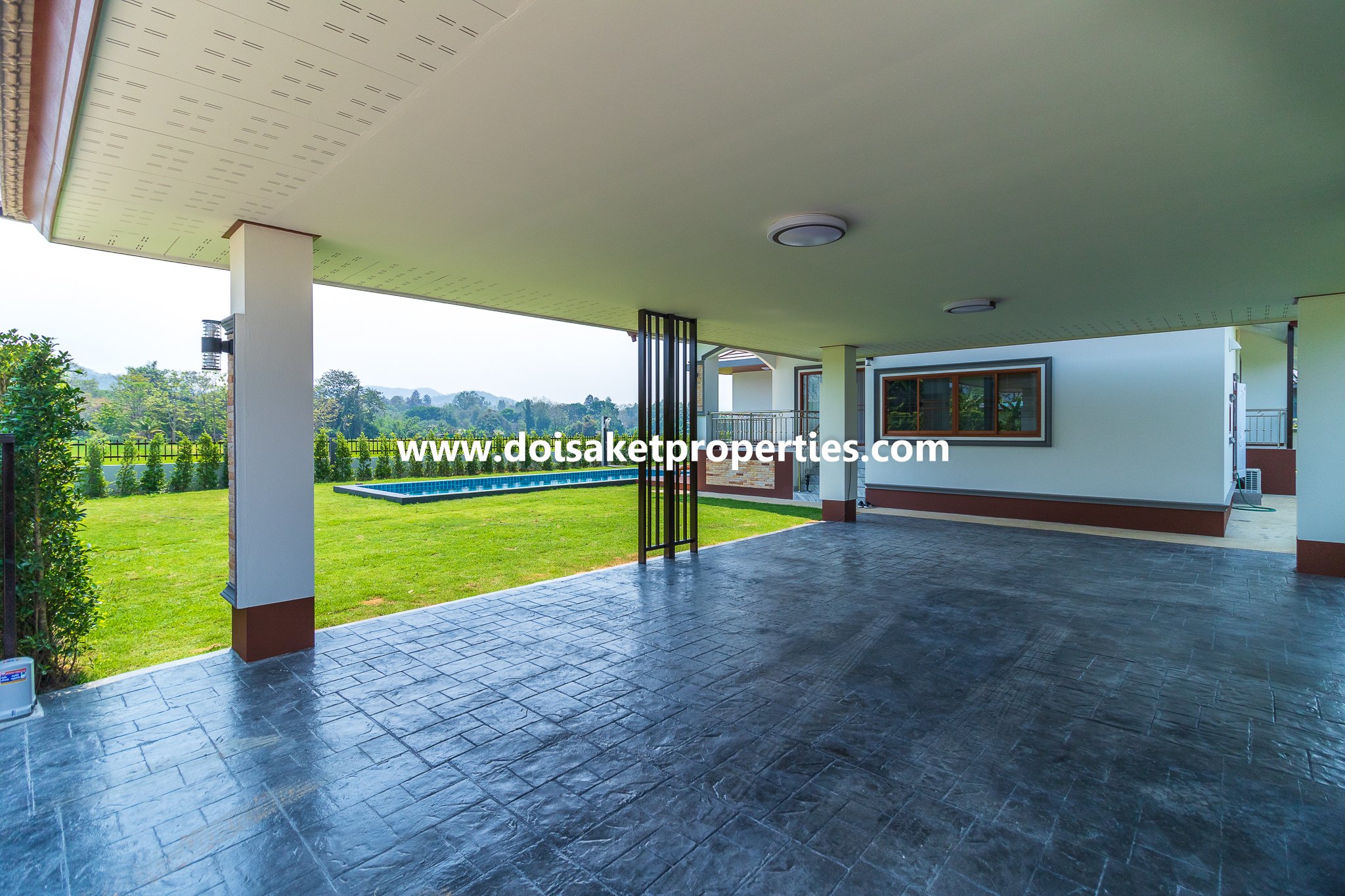 Doi Saket-DSP-(HS347-04) New Modern-Style Home with Swimming Pool and Views for Sale in Choeng Doi