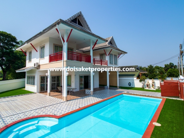 Doi Saket-DSP-(HS349-03) 3-Bedroom Family Home with Swimming Pool for Sale in Talat Kwan