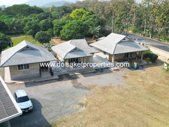 Doi Saket-DSP-(HS375-01) 1+ Rai Property on a Main Road with Many Business Opportunities for Sale in Luang Nuea