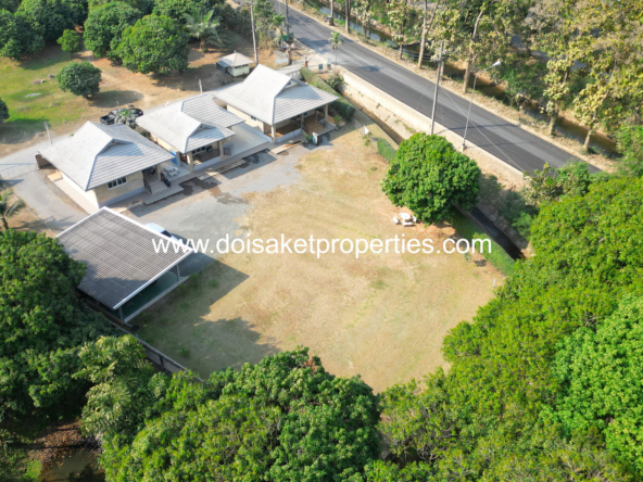 Doi Saket-DSP-(HS375-01) 1+ Rai Property on a Main Road with Many Business Opportunities for Sale in Luang Nuea