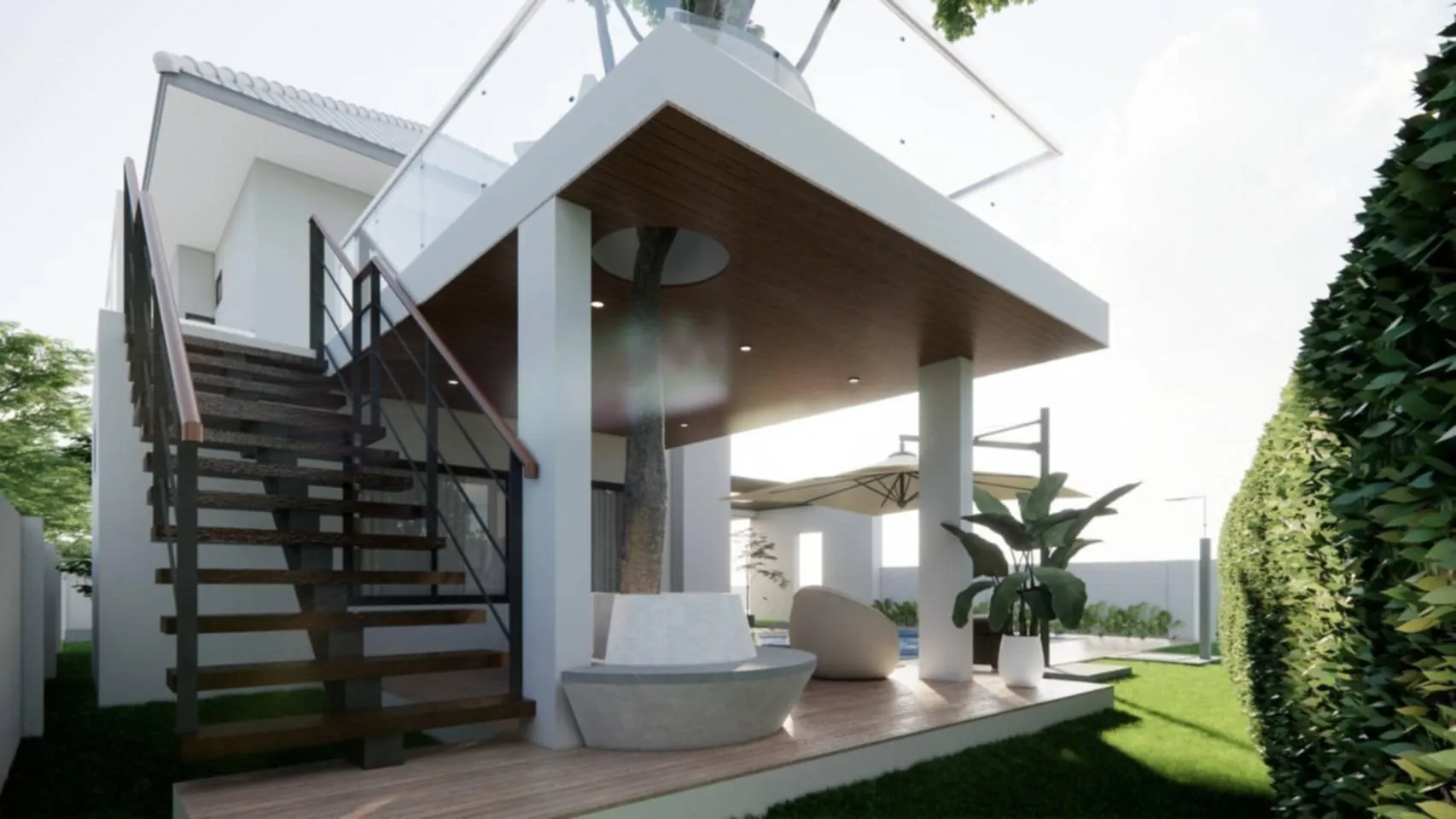 Beautiful House for Sale in Chiangmai with Pool-CMP-366