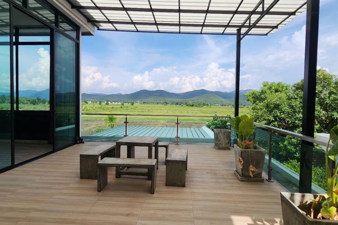 Modern style 4 bedroom house with pool for sale in San Kamphaeng