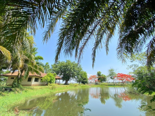 3 bedroom lake front house in Doi Saket for sale-SHG-HS412