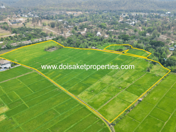 -DSP-(LS408-40) Beautiful 40+ Rai Plot of Subdividable Land for Sale in Choeng Doi