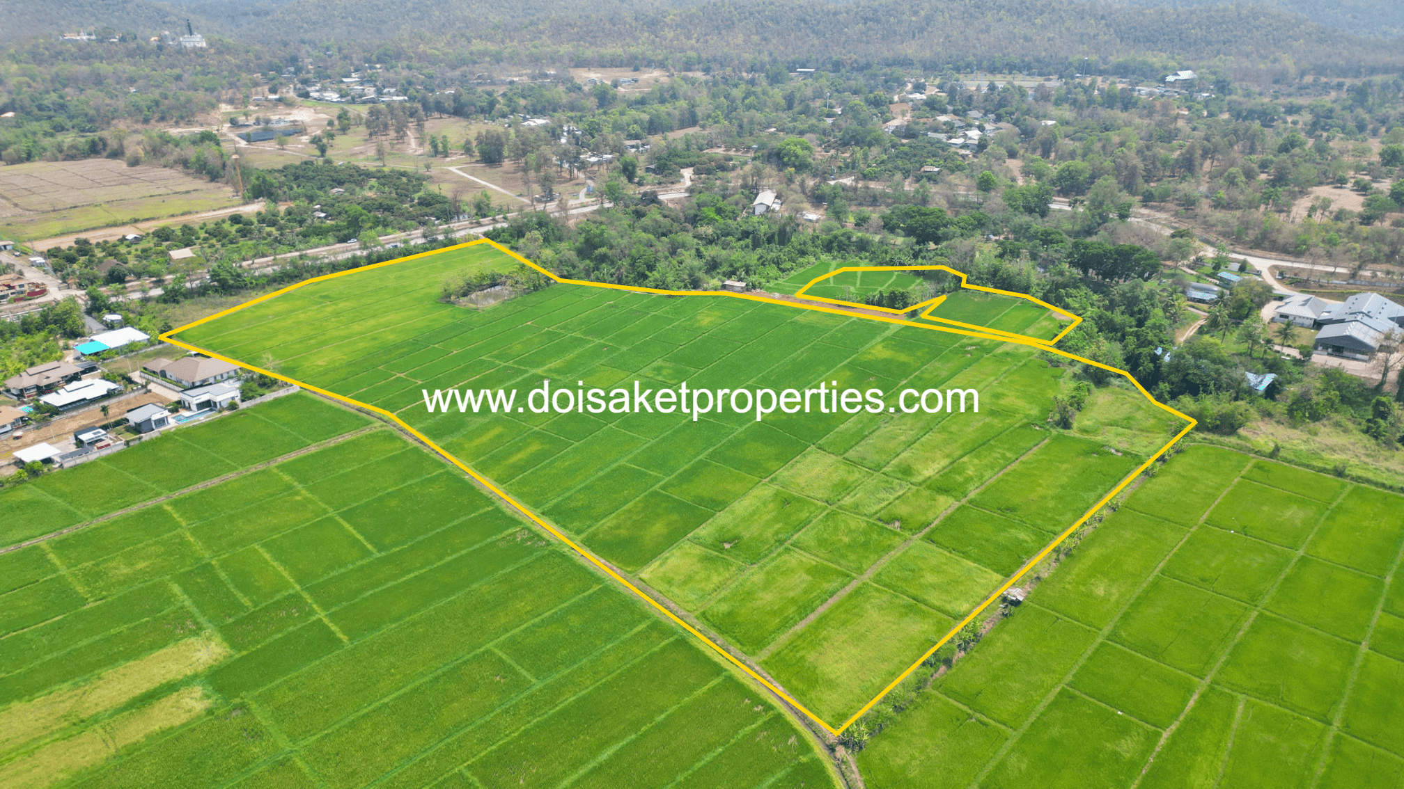 -DSP-(LS408-40) Beautiful 40+ Rai Plot of Subdividable Land for Sale in Choeng Doi