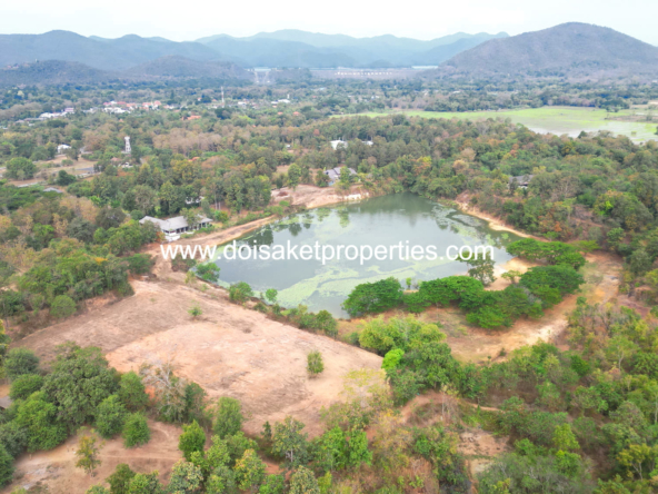 Doi Saket-DSP-(LS403-37) Stunning Plot of Land with Large Lake for Sale in Luang Nuea