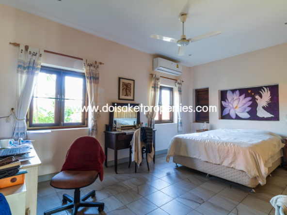 Doi Saket-DSP-(LS406-04) Peaceful 4+ Rai Plot of Land with Homes and Mountain Views for Sale in Pa Pong