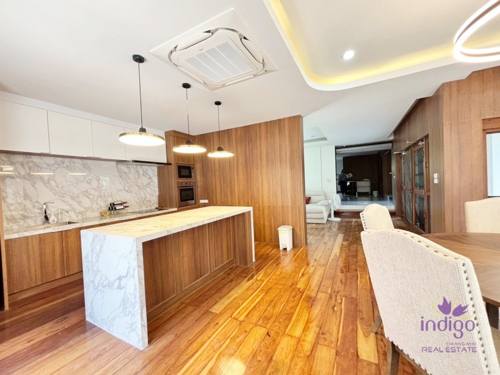 Modern fully furnished 2 bedroom house for rent at Moobaan Rimnam