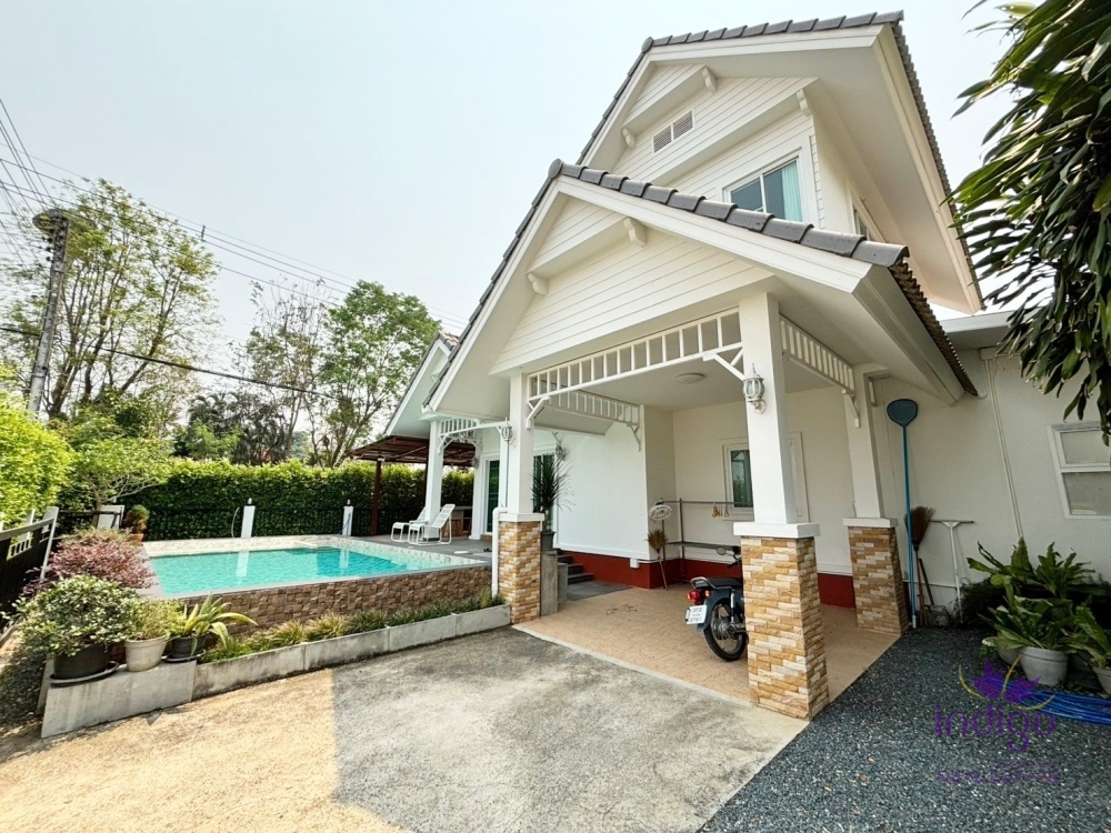 Pool Villa For Rent 4 bedroom in Sansai near Ohkhaju and Homepro Sansai
