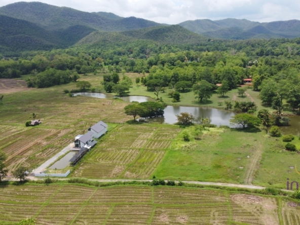 Beautiful 48 rai 3 ngan property with beautiful view of lakes and hills in a lovely