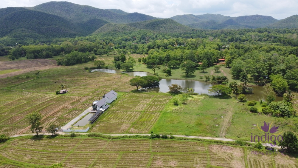 Beautiful 48 rai 3 ngan property with beautiful view of lakes and hills in a lovely